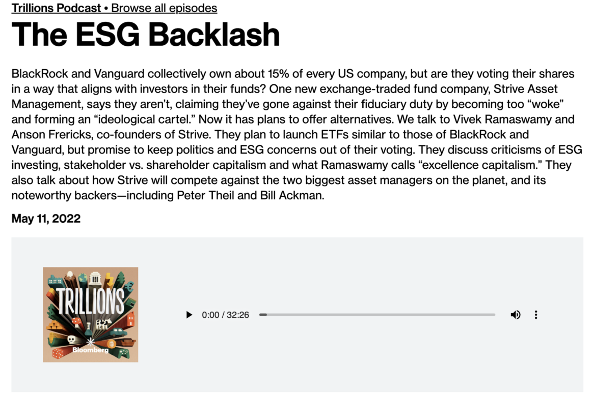 The ESG Backlash