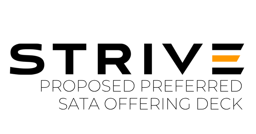 Proposed Preferred SATA Offering Deck